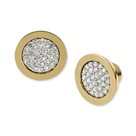 michael kors hoop earrings sale|Michael Kors gold stud earrings.